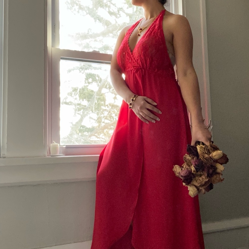 🌹 Cinema Etoile, Vintage Valentine’s Nightgown - Picture 4 of 16